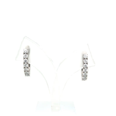 HOOPS EARRINGS 14KW EF VS2 HPHT DIA 1.33CTS