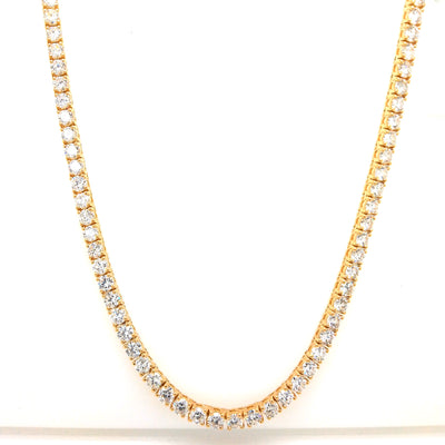 TENNIS NECKLACE 14KY FG VS2 CVD DIA 11.31CTS