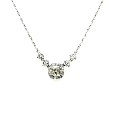 FANCY PENDANT 14KW HI VS2 HPHT DIA 1.02CTS