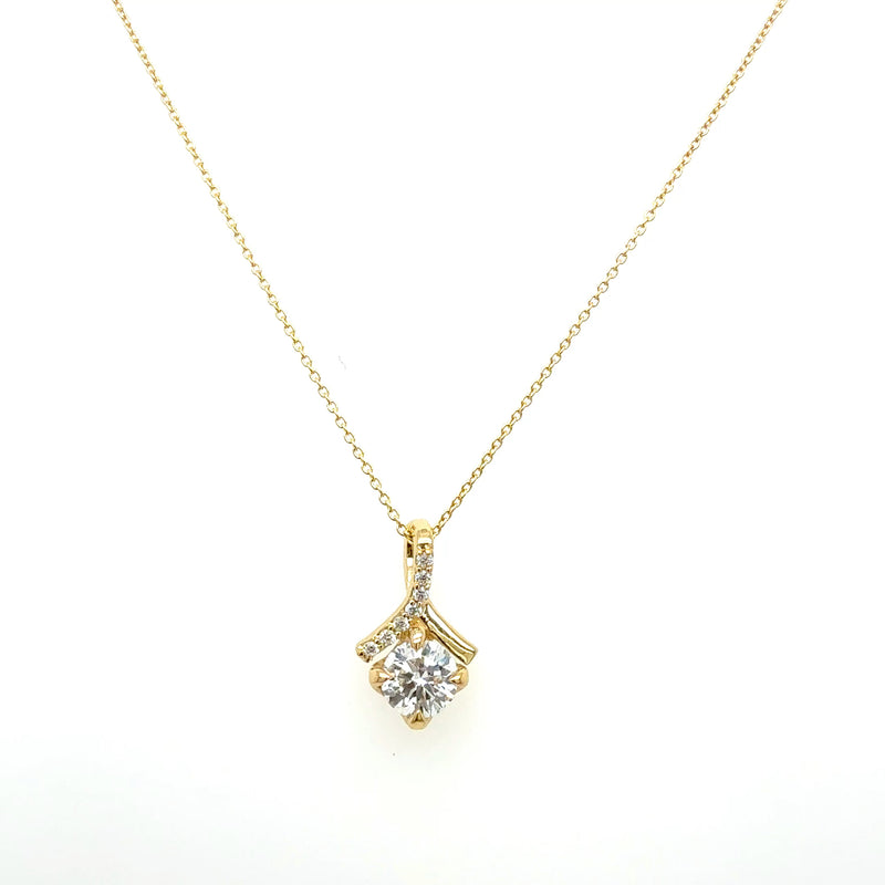FANCY PENDANTS 14KY EF VS2 HPHT DIA 0.57CTS