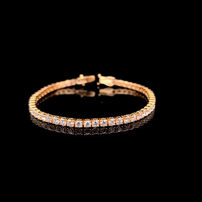 TENNIS BRACELET 14KY FG VS2 CVD DIA 6.35CTS