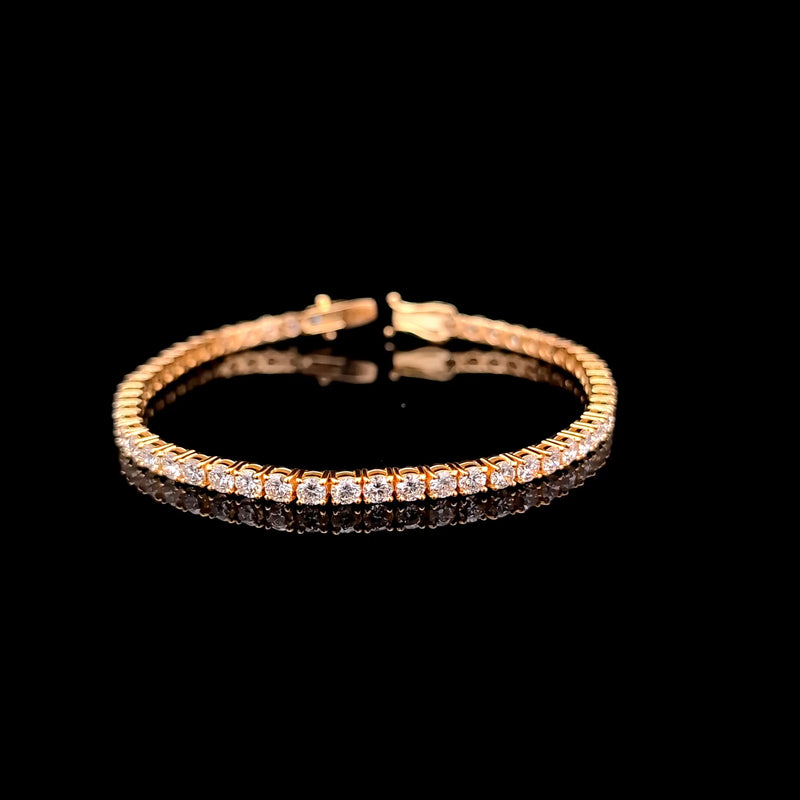 TENNIS BRACELET 14KY FG VS2 CVD DIA 6.35CTS