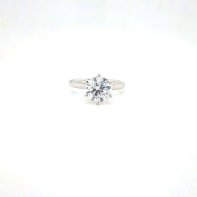 SOLITAIRE RINGS 14KW FG VS2 CVD DIA 2.02CTS