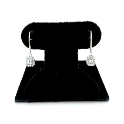 FANCY EARRINGS 14KW EF VS1 HPHT DIA 0.45CTS