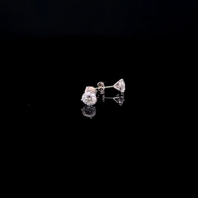 MARTINI STUD EARRING 14KW FG VS2 CVD DIA 1.46CTS