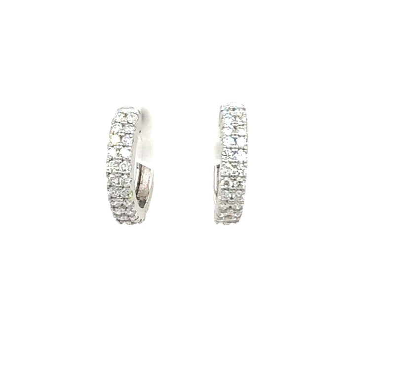 HOOPS EARRINGS 14KW EF VS2 HPHT DIA 1.04CTS