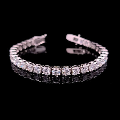 TENNIS BRACELET 14KW FG VS2 CVD DIA 17.17CTS