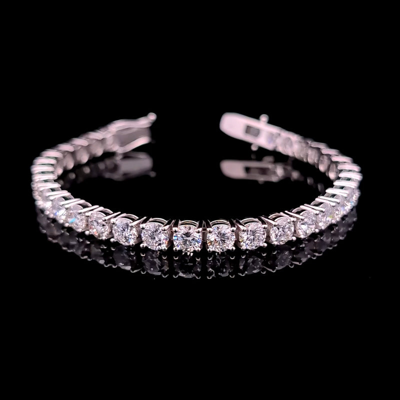TENNIS BRACELET 14KW FG VS2 CVD DIA 17.17CTS