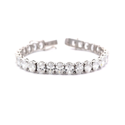 S-N TENNIS BRACELET 14KW E VS1 HPHT DIA 29.55CTS
