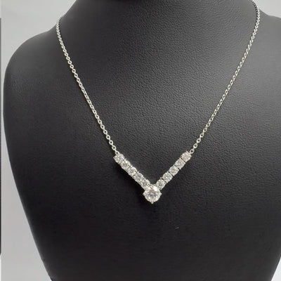 FANCY PENDANT 14KW EF VS2 HPHT DIA 0.78CTS