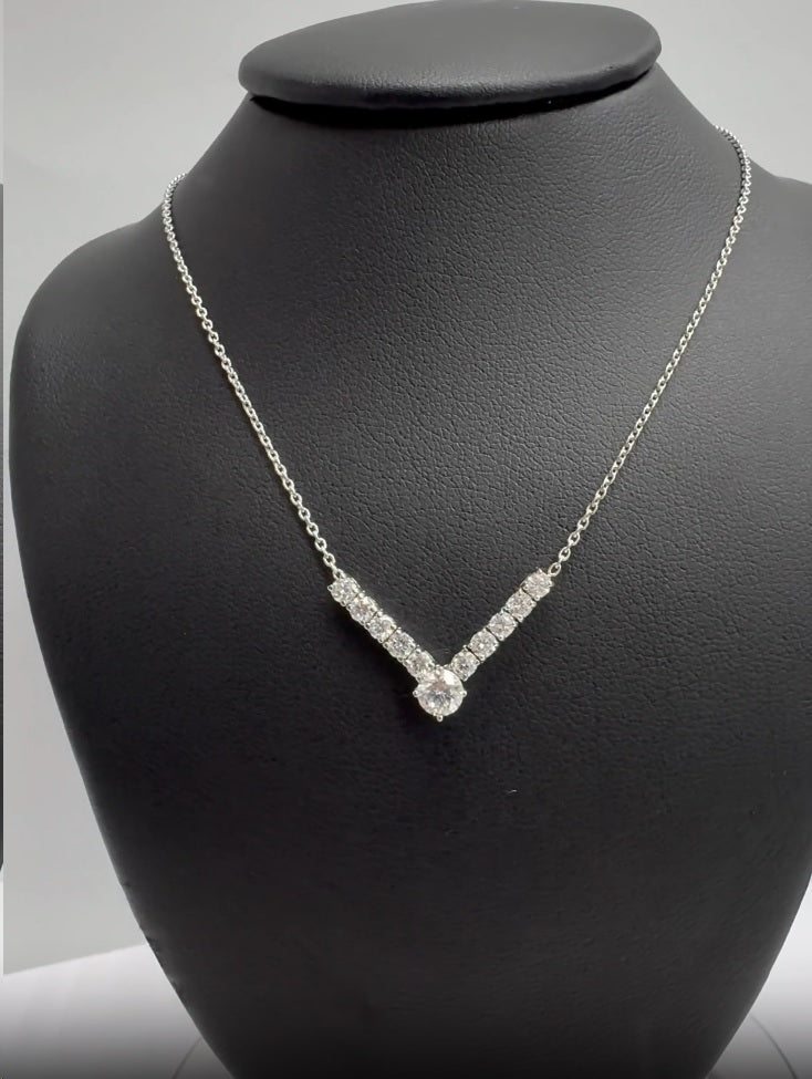 FANCY PENDANT 14KW EF VS2 HPHT DIA 0.78CTS