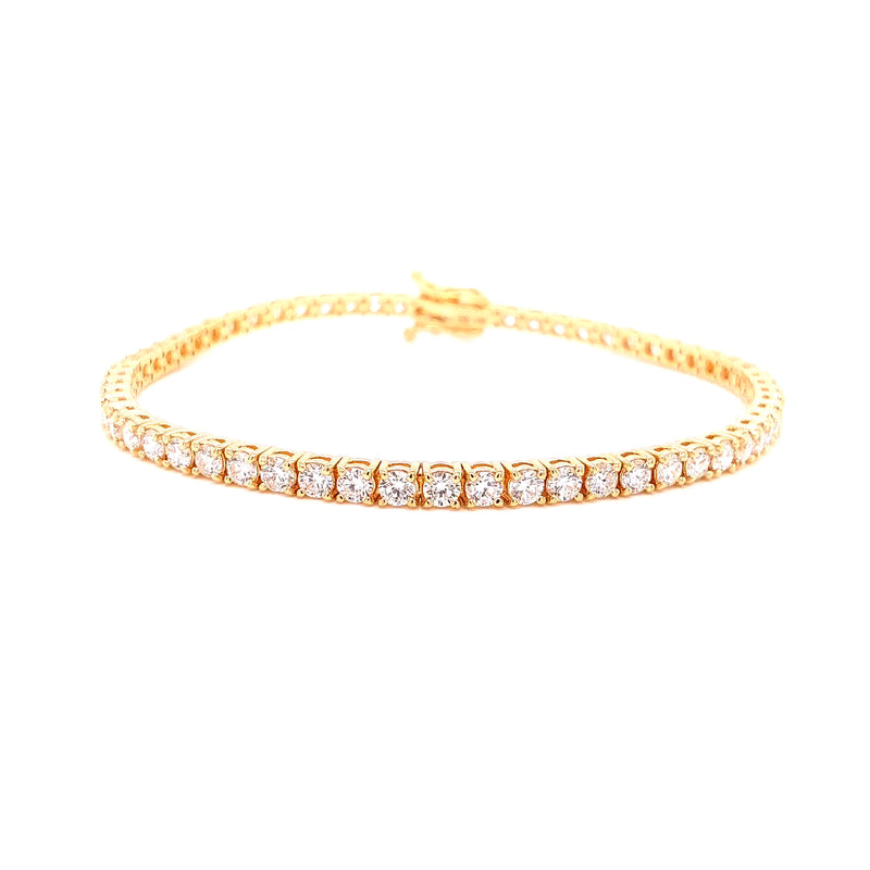 TENNIS BRACELET 14KY FG VS2 CVD DIA 4.7CTS