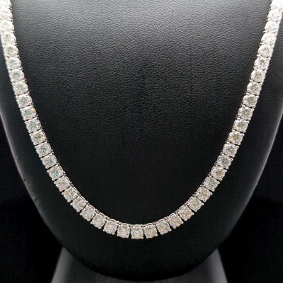 TENNIS NECKLACE 14KW EF VS2 HPHT DIA 21.09CTS