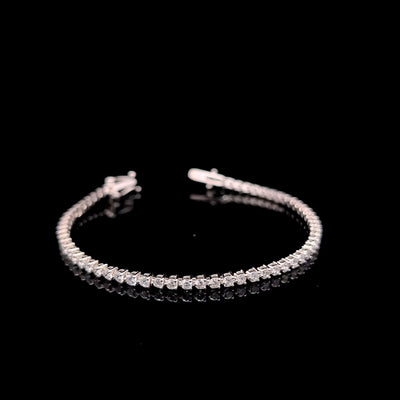 TENNIS BRACELET 14KW FG VS2 CVD 3.49CTS