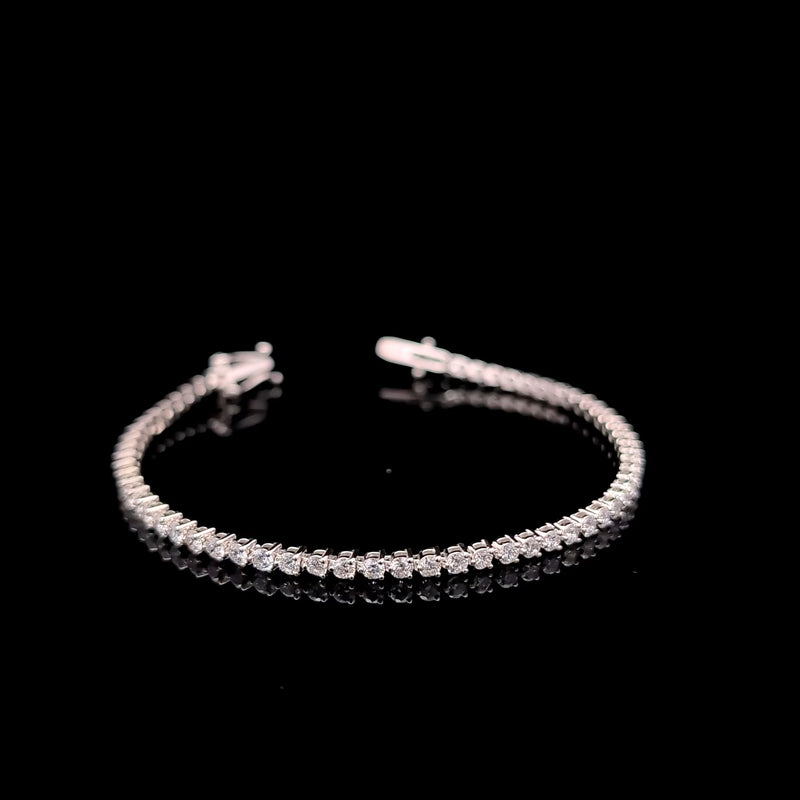 TENNIS BRACELET 14KW FG VS2 CVD 3.49CTS