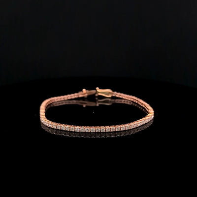 TENNIS BRACELET 14KR FG VS2 CVD DIA 2.92CTS