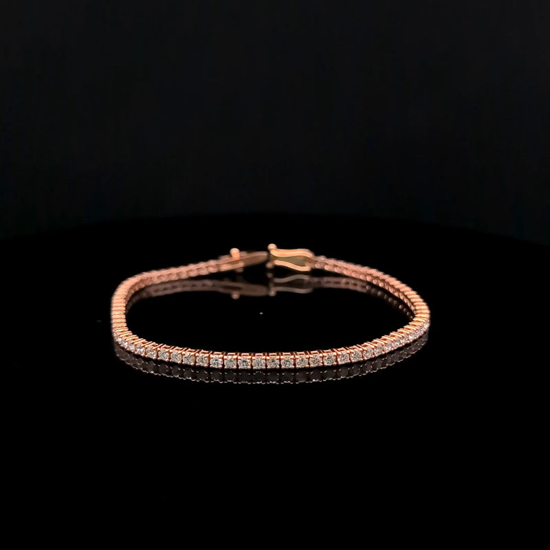 TENNIS BRACELET 14KR FG VS2 CVD DIA 2.92CTS