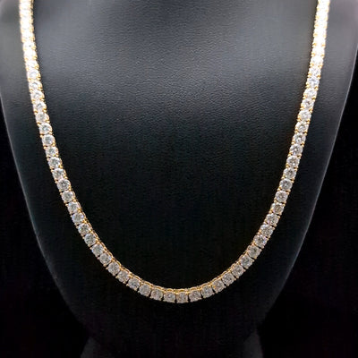 TENNIS NECKLACES 14KY EF VS2 HPHT DIA 18.24CTS