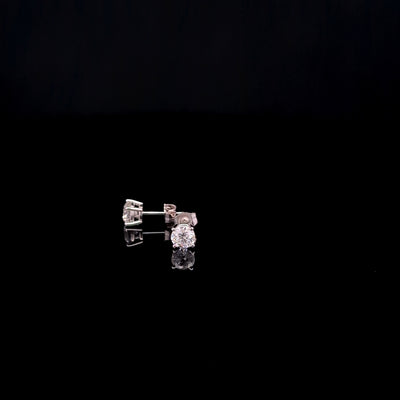 BASKET STUD EARRING 14KW FG VS2 CVD DIA 1.55CTS