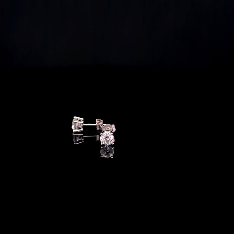BASKET STUD EARRING 14KW FG VS2 CVD DIA 1.55CTS