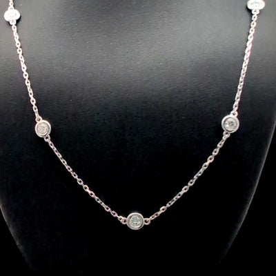DIAMOND BY YARD NECKLACE 14KW DEF VS2 HPHT DIA 1.02CTS