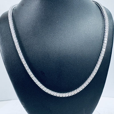 TENNIS NECKLACE 14KW FG VS2 CVD DIA 6.3CTS