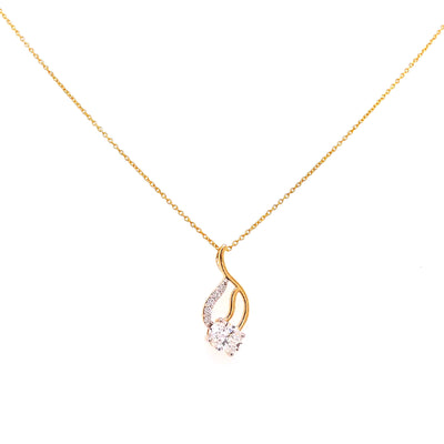 FANCY PENDANTS 14KY EF VS2 HPHT DIA 0.76CTS