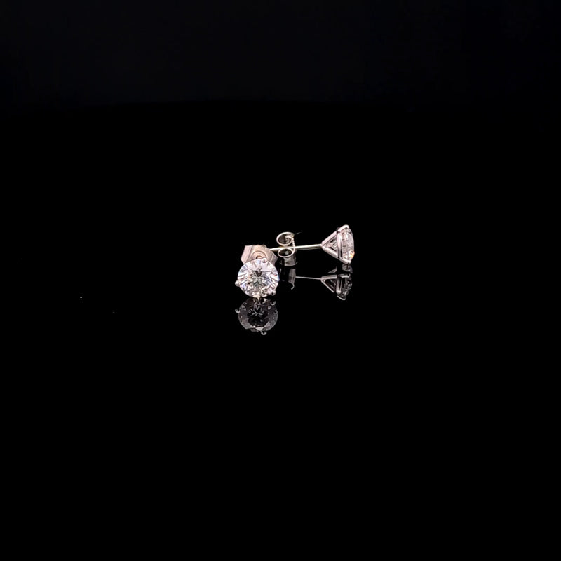 MARTINI STUD EARRING 14KW FG VS2 CVD DIA 1.00CTS