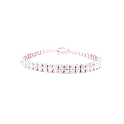 S-N TENNIS BRACELET 14KW EF VS1 HPHT DIA 10.55CTS