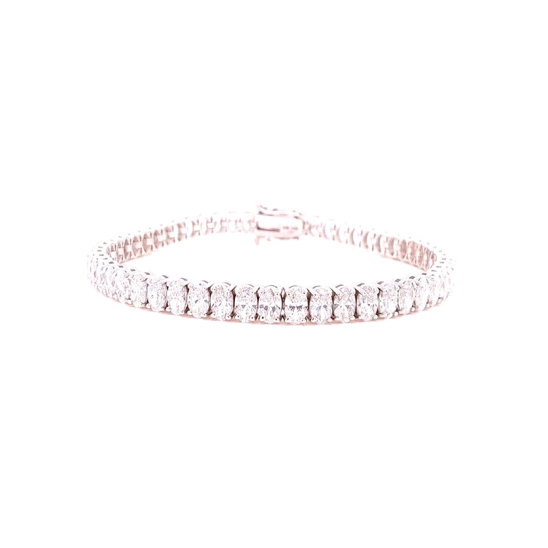 S-N TENNIS BRACELET 14KW EF VS1 HPHT DIA 10.55CTS
