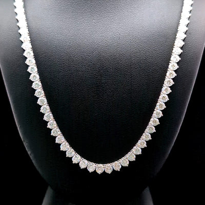 TENNIS NECKLACE 14KW FG VS2 CVD DIA 16.15CTS
