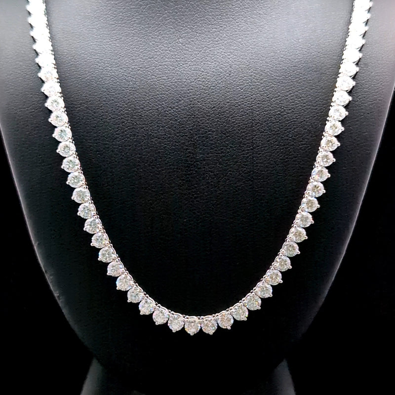 TENNIS NECKLACE 14KW FG VS2 CVD DIA 16.15CTS