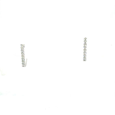 HOOPS EARRINGS 14KW EF VS2 HPHT DIA 0.36CTS