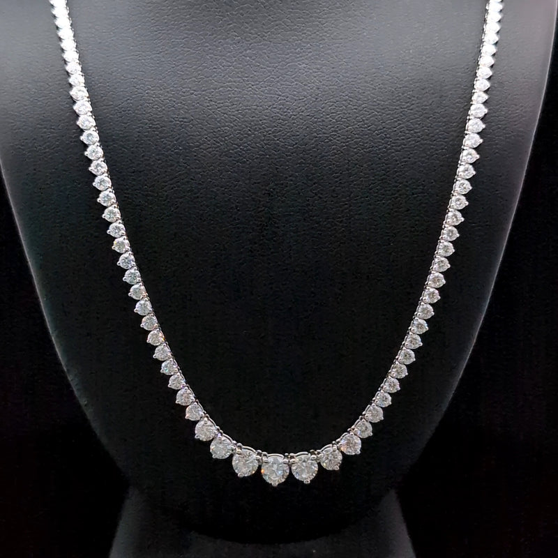 (0.35CT) RIVIERA NECKLACE 14KW EF VS2 HPHT DIA 8.05CTS
