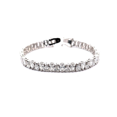 TENNIS BRACELET 14KW FG VS1 CVD DIA 16.91CTS