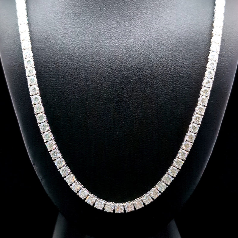 TENNIS NECKLACE 14KW FG VS2 CVD DIA 18.93CTS