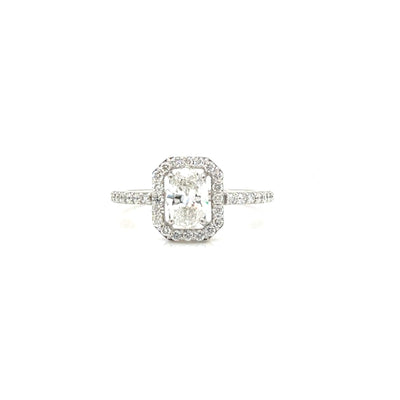 HALO RING 14KW EF VS2 HPHT DIA 0.73CTS