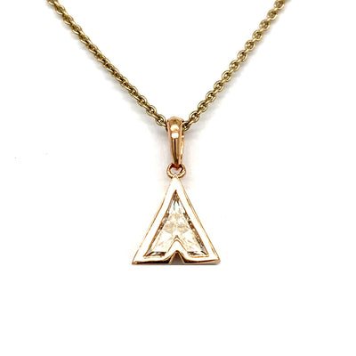 ALPHABET PENDANT 14KR D VS1 HPHT DIA 0.45CTS