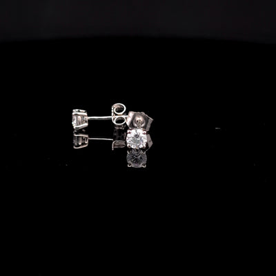 BASKET STUD EARRING 14KW DE VS2 HPHT DIA 0.46CTS