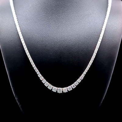 (0.18CTS) RIVIERA NECKLACE 14KW EF VS2 HPHT DIA 4.65CTS