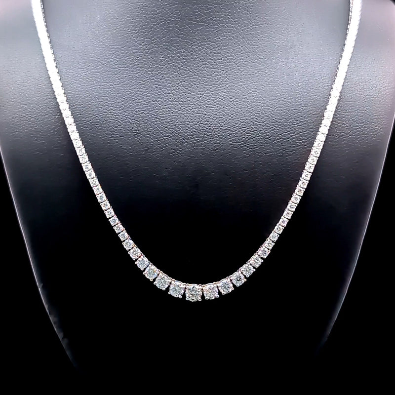 (0.18CTS) RIVIERA NECKLACE 14KW EF VS2 HPHT DIA 4.65CTS