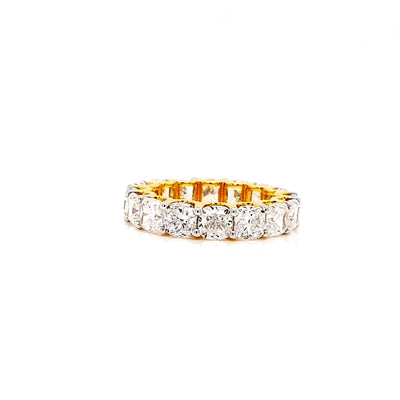 CUSHION ETERNITY BAND 14KY EF VS HPHT DIA 7.34CTS