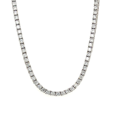 TENNIS NECKLACE 14KW FG VS2 CVD DIA 9.01CTS