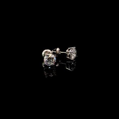 BASKET STUD EARRING 14KW FG VS2 CVD DIA 1.67CTS