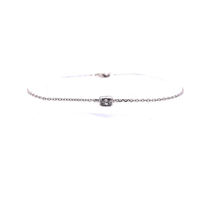 SOLITAIRE BRACELET 14KW EF VS1 HPHT DIA 0.27CTS