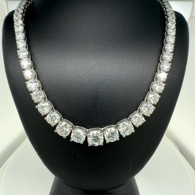 (1.58CTS) RIVIERA NECKLACE 14KW FG VS2 CVD DIA 27.5CTS