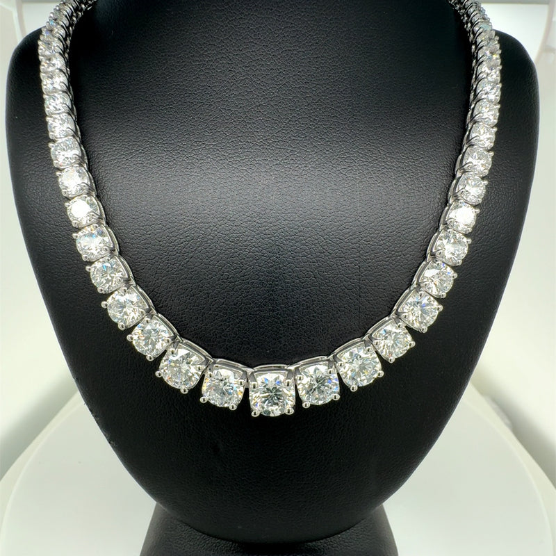 (1.58CTS) RIVIERA NECKLACE 14KW FG VS2 CVD DIA 27.5CTS