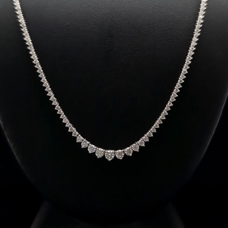 (0.08CT) RIVIERA NECKLACE 14KW EF VS2 HPHT DIA 2.82CTS