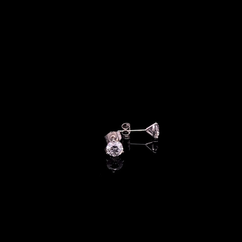 MARTINI STUD EARRING 14KW EF VS2 HPHT DIA 1.03CTS