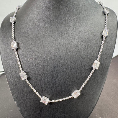 DIAMOND BY THE YARD NECKLACE 14KW EF VS1 HPHT DIA 6.1CTS